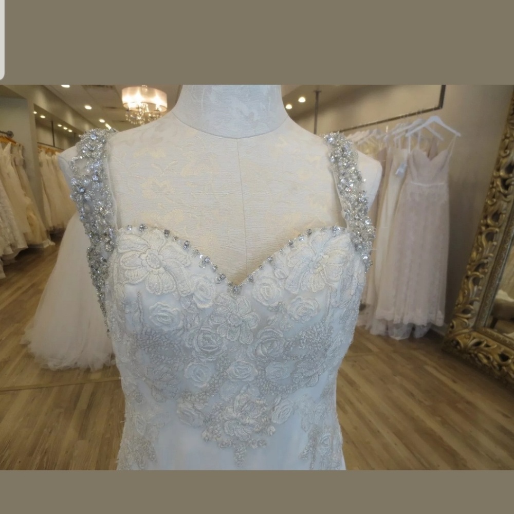 New Mori Lee Bridal Wedding Gown Crepe Sheath